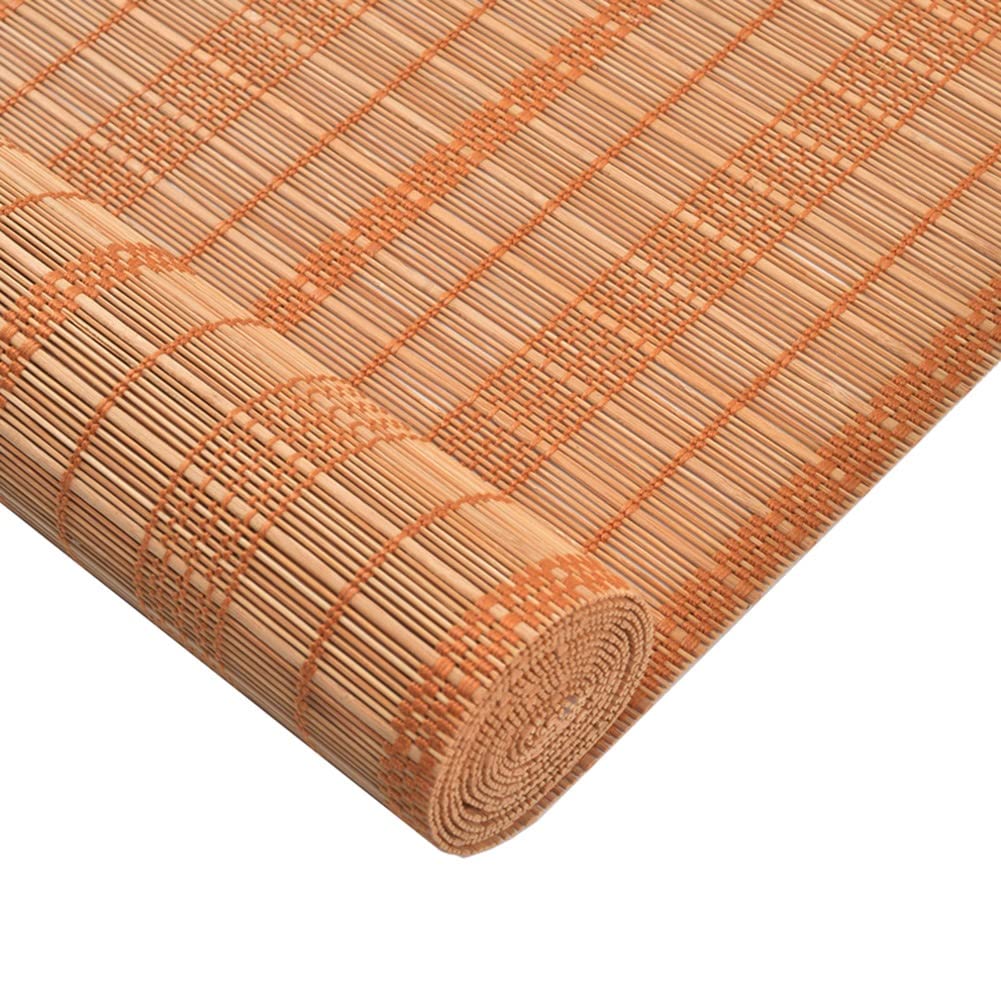 Naturalnego Roleta Bambusowa, na Drzwi i Okna, Zasłona Rzymska, Roleta Drewniana Carbonized, 50% Blackout (Size : W160xH180cm/63x71inch)