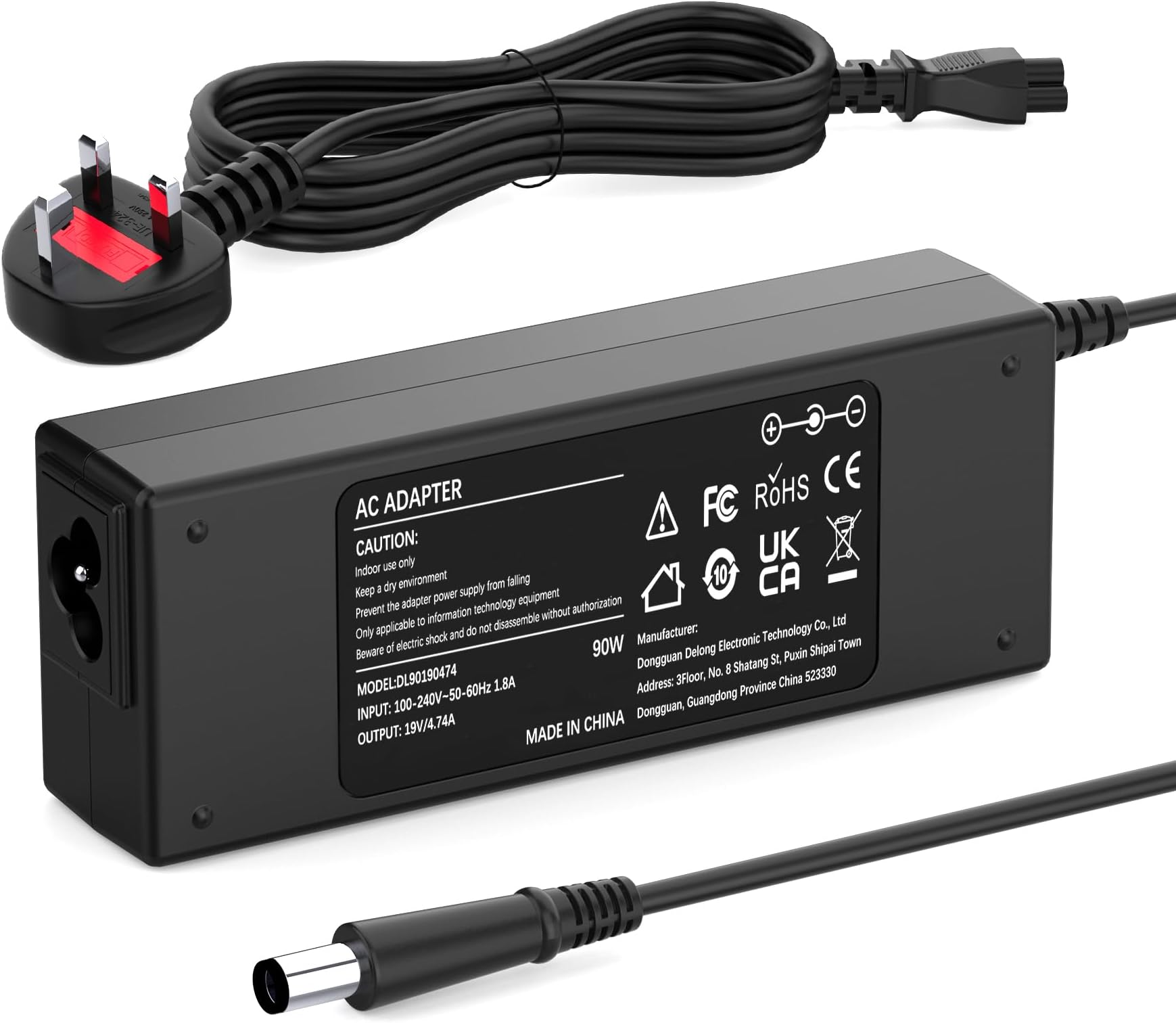 90W Power Adapter Charger for HP EliteBook 820 840 850 G1 G2 8440p