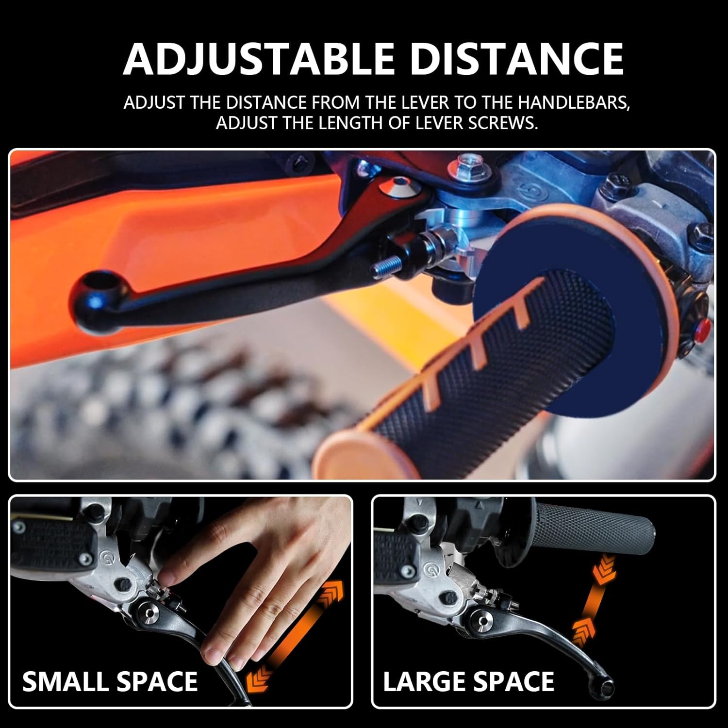 Dirt Bike Brake Clutch Lever Set,Pivot Adjustable Titanium Alloy for FE501 FE501S FE450 FE350 FE250 TE125 TE150 TE250i TE300i TX125 FC250 2014-2023 125-450F MC/EX 2021-2023 Black