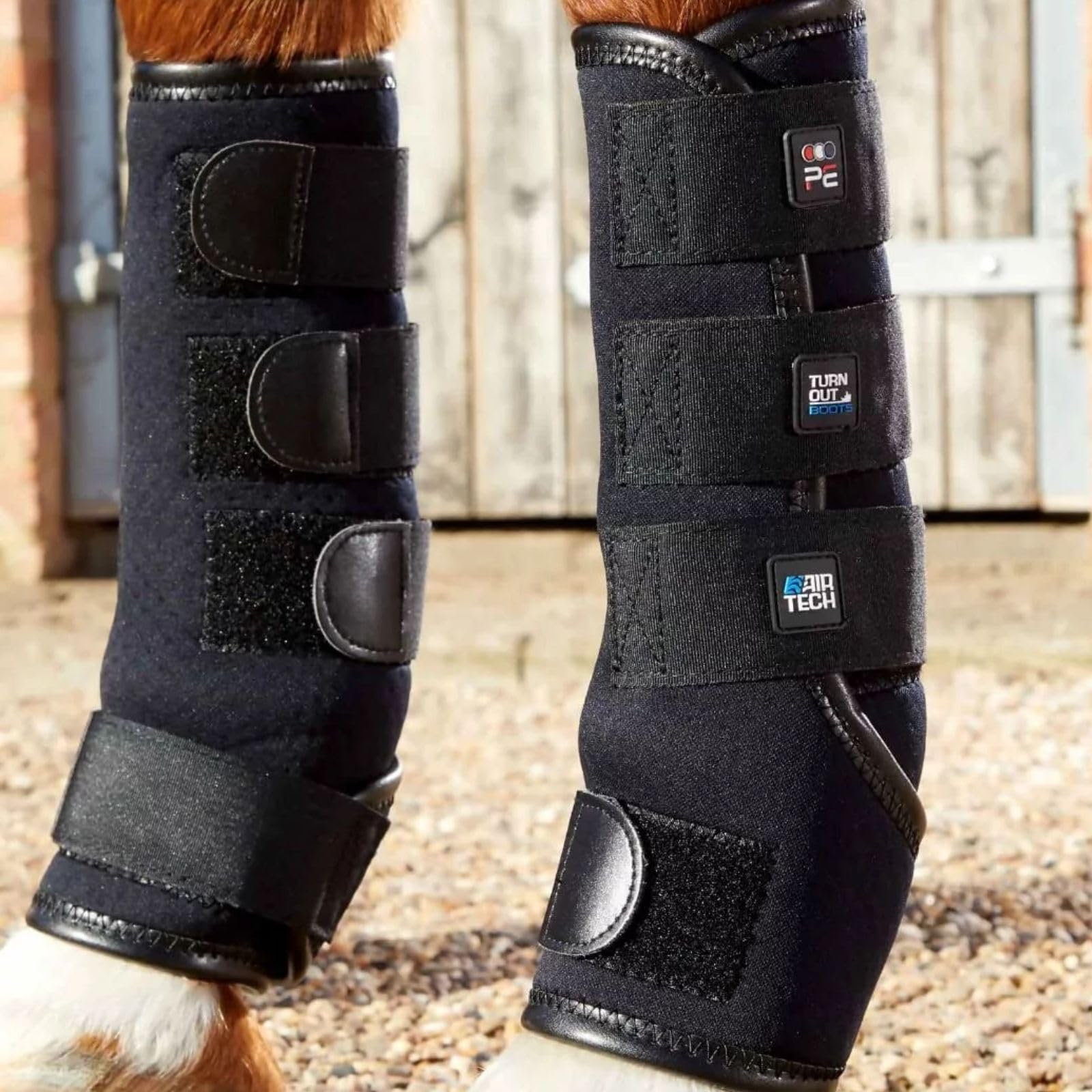 Premier Equine Turnout Boots, Medium, Black, 1012