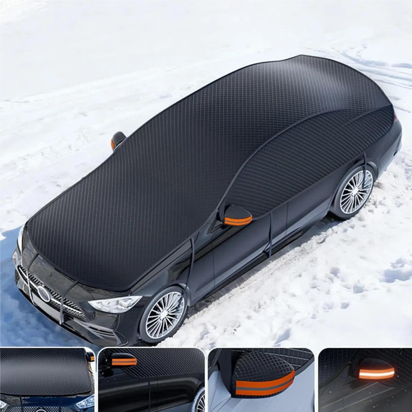 Protezione Antighiaccio per Finestrino del Veicolo per Parabrezza per Auto, Copertura per Neve, per Parcheggio Invernale All'aperto Copri Parabrezza Auto Inverno(L)