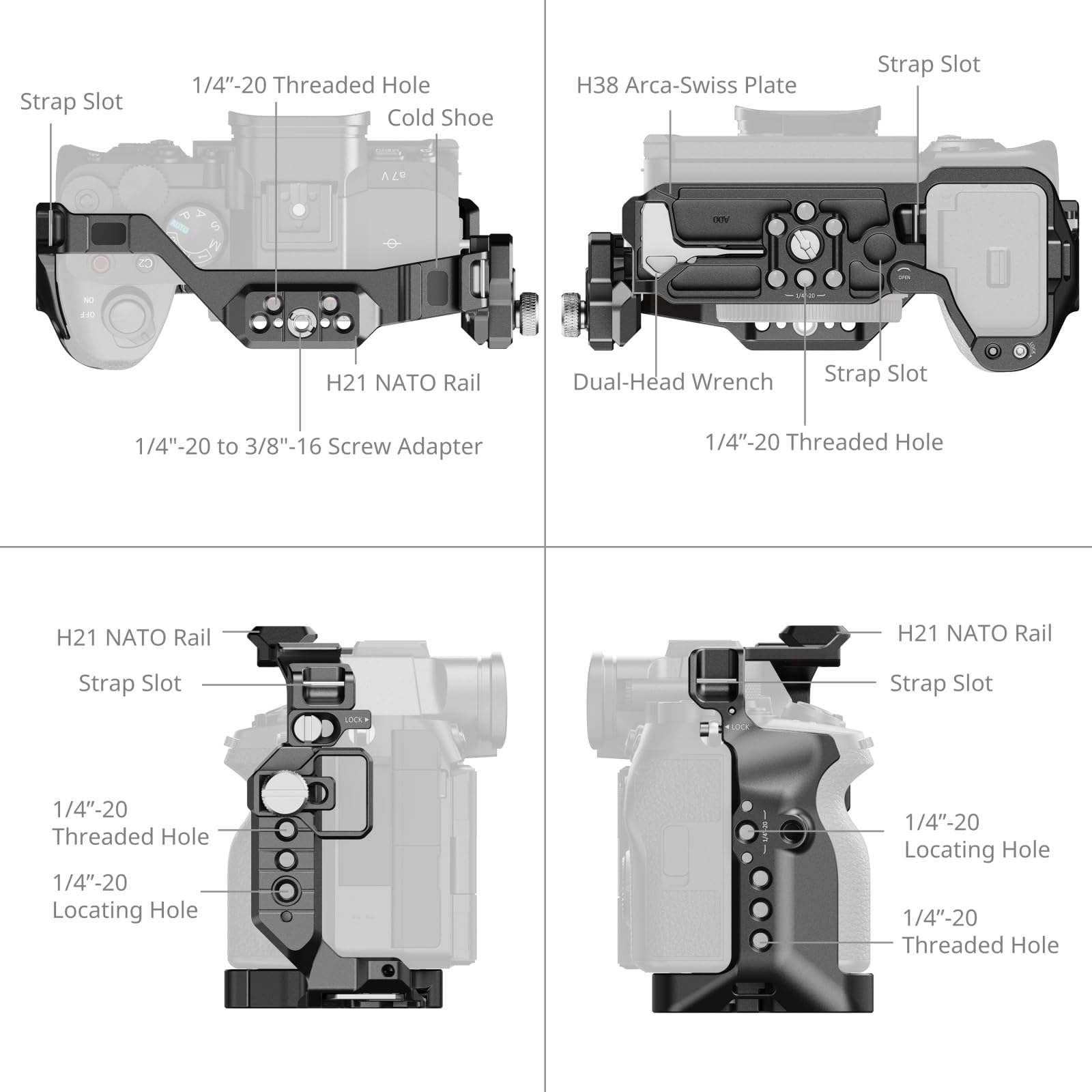 Amazon | SmallRig「HawkLock」Sony Alpha 7 V / 7R V / 7 IV用ケージ