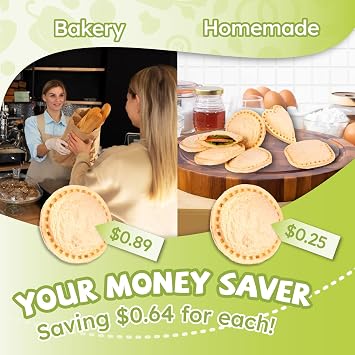Uncrustable Sandwich Maker Sealer Cutter, Round Shape, Brown