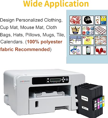 Miniatura 4 de F FINDERS&CO Sawgrass SG400 SG800 - Cartucho de tinta de sublimación de alto rendimiento para impresora Sawgrass Virtuoso SG 400 SG 800 (1 negro, 1