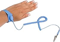 Vista 6 de StarTech.com Alfombrilla antiestática y correa de muñeca ESD con cable de conexión a tierra, pulsera antiestática (SWS100), azul