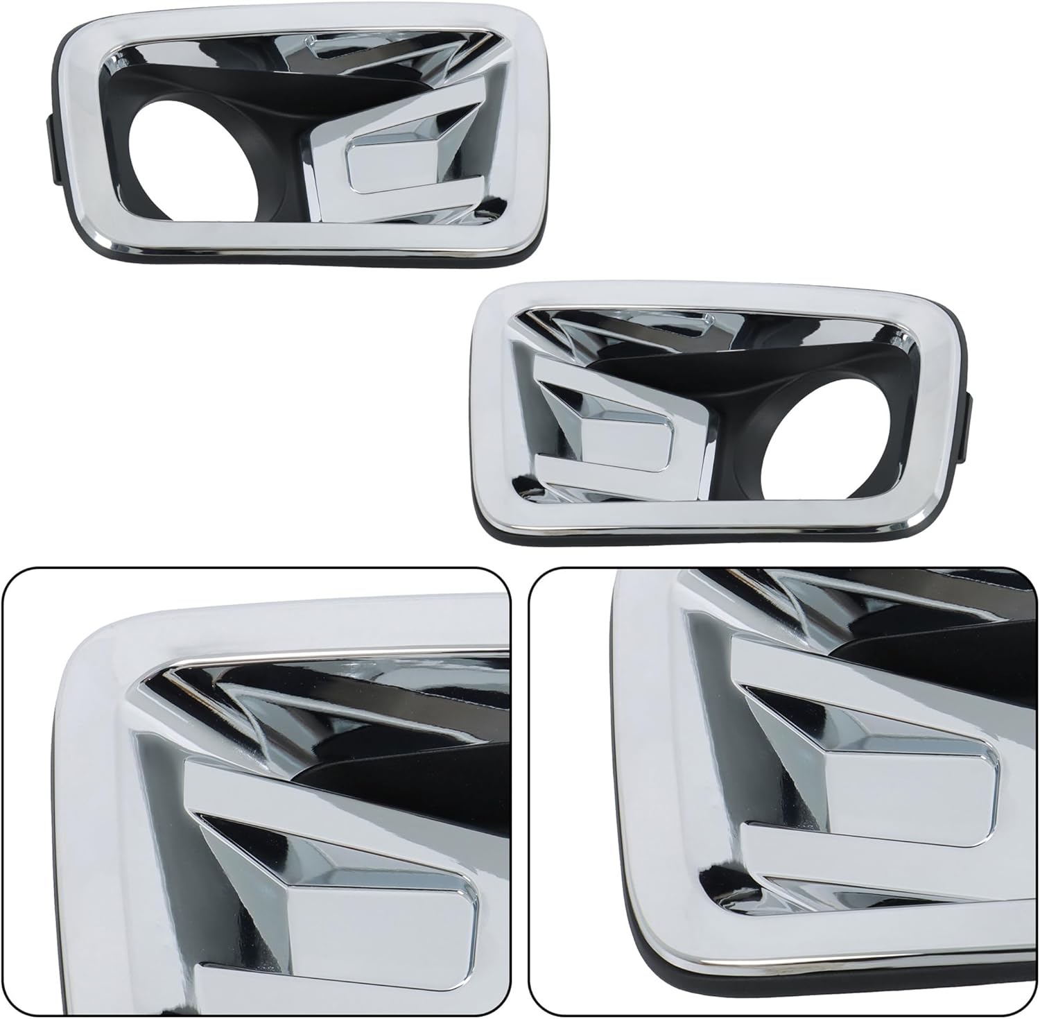 Pair of Front Fog Light Replacement for Titan 2016 2017 2018 2019 Driver Left and Passenger Right Side Driving Light Lamps Replacement for 62257EZ02B 62256EZ02B