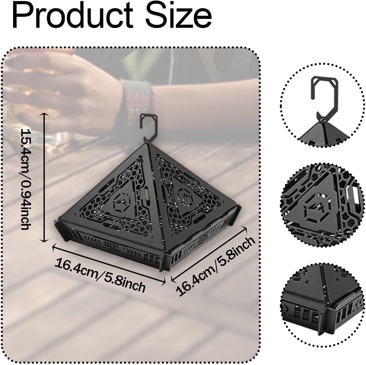 アウトドアモンスター outdoormonster ピラミッド型ランタンシェード