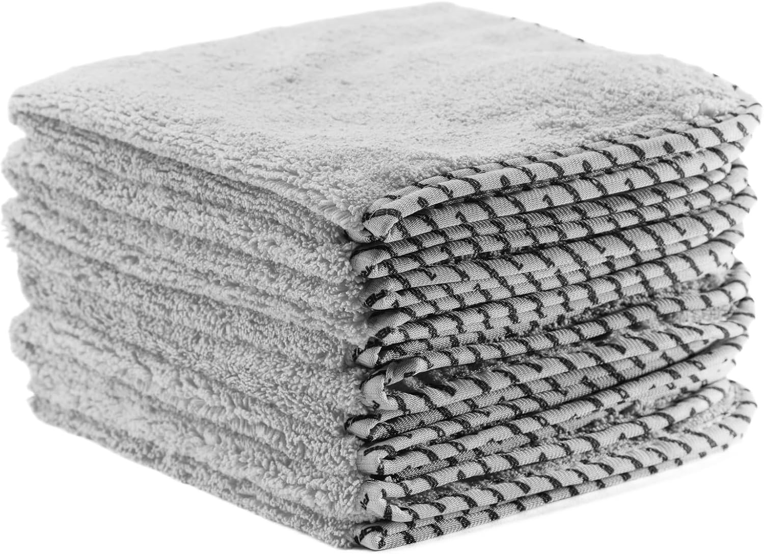 All-Purpose Microfiber Towels (6 Pack) – Flipside 420 GSM, 16x16, 70/30 Blend, Long/Short Pile, Scratch-Free for Auto Car Detailing (Pink)