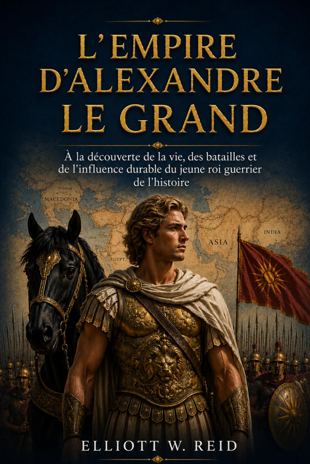 L’EMPIRE D’ALEXANDRE LE GRAND: À la découverte de la vie, des batailles et de l'influence durable du jeune roi guerrier de l'histoire (Série de recherches en histoire ancienne d’Elliott W. Reid)