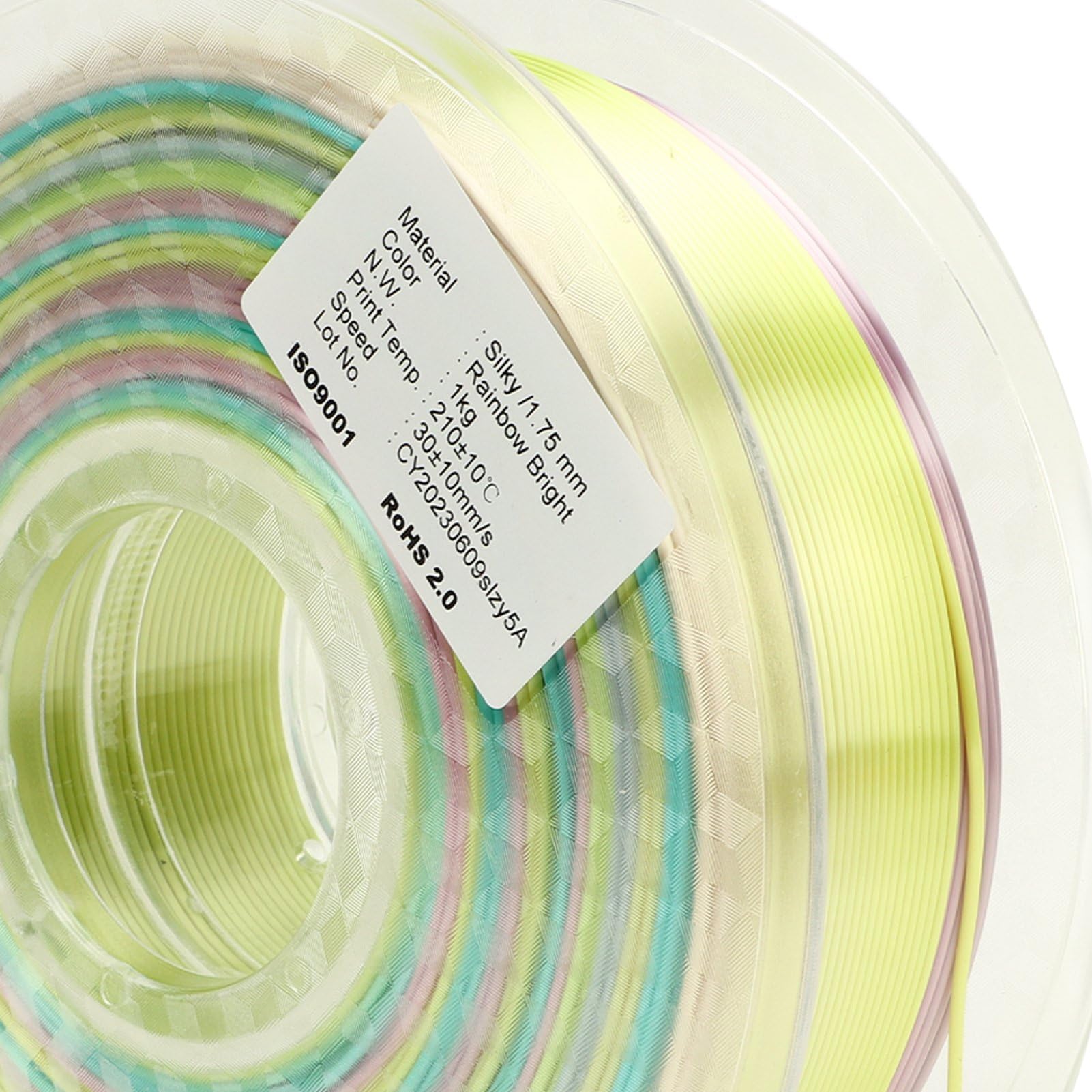 PLA Filament Color Gradient Rainbow Wielokolorowy Jedwabisty Błyszczący 1,75 mm Filament do drukarki 3D
