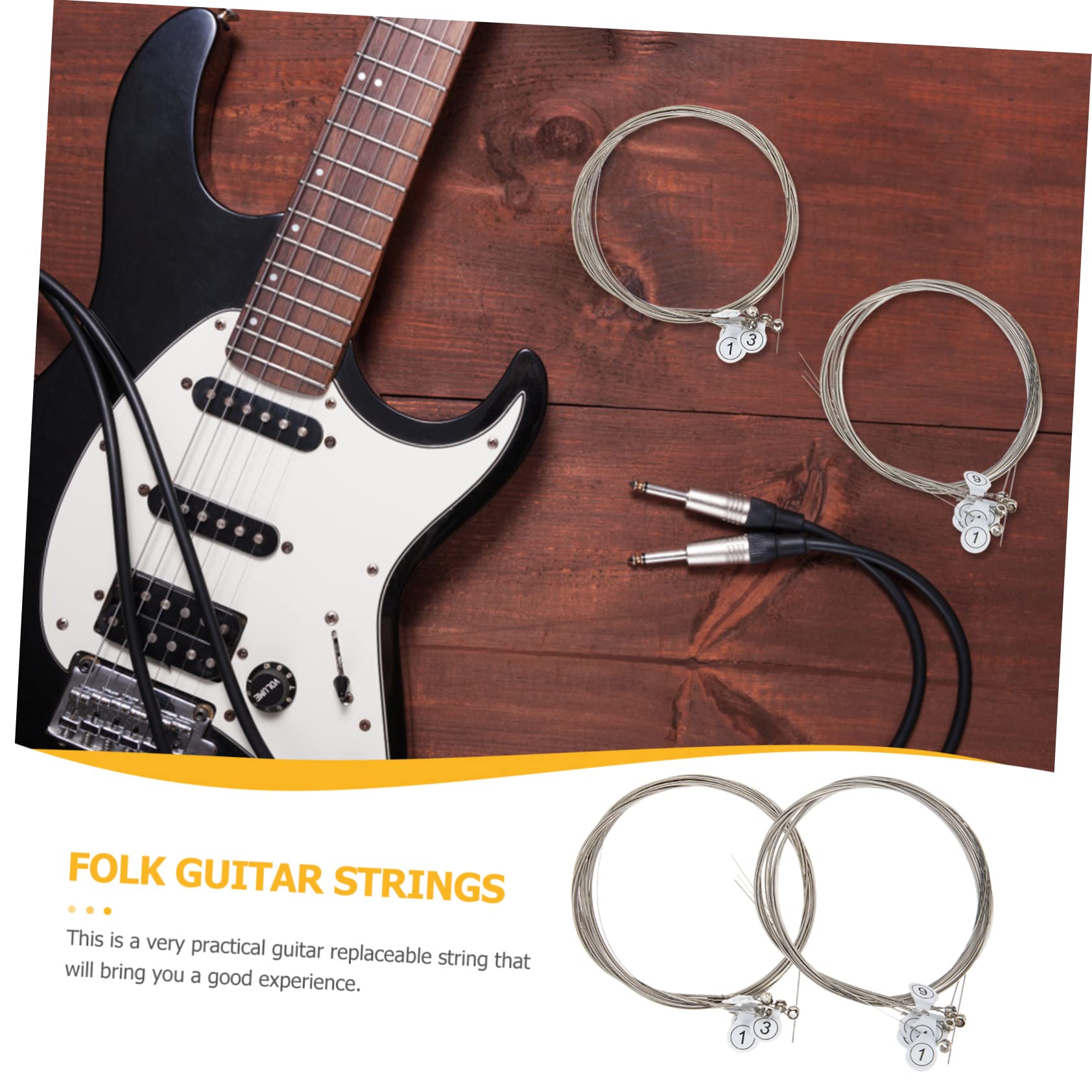 ibasenice 10juegos Cuerdas De Guitarra Eléctrica Para Reemplazo De Cuerdas De Guitarra Accesorios Prácticos Para Músicos