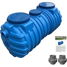 264gal 65.4x30.7x31.5in Monolithic PE Septic Tank for 2 Bedrooms
