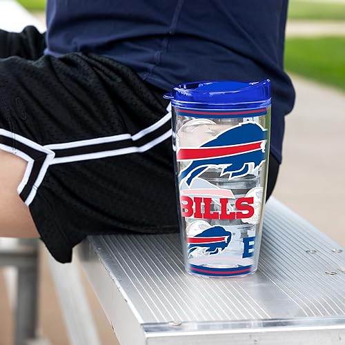 Miniatura 262 de Rico Industries NFL - Vaso de fútbol americano de doble pared, 16 onzas, tapa W