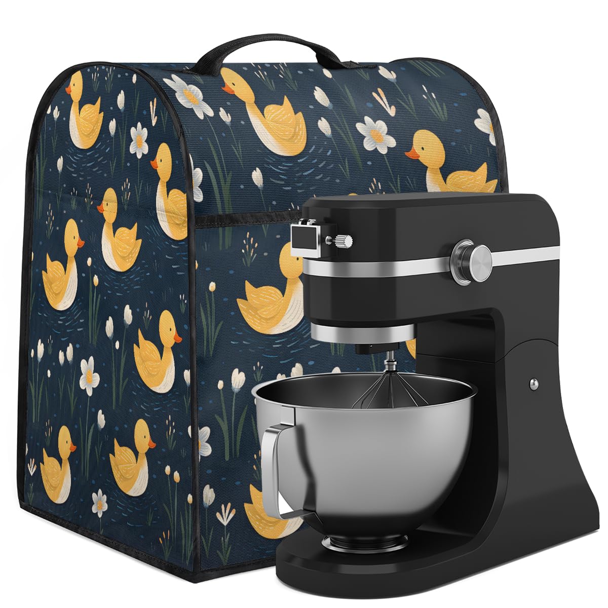 Mixer Cover Coffee Maker Cover Swimming Yellow Duck Stand Mixer Cover With Pockets Kitchen Aid Mixers Accessories