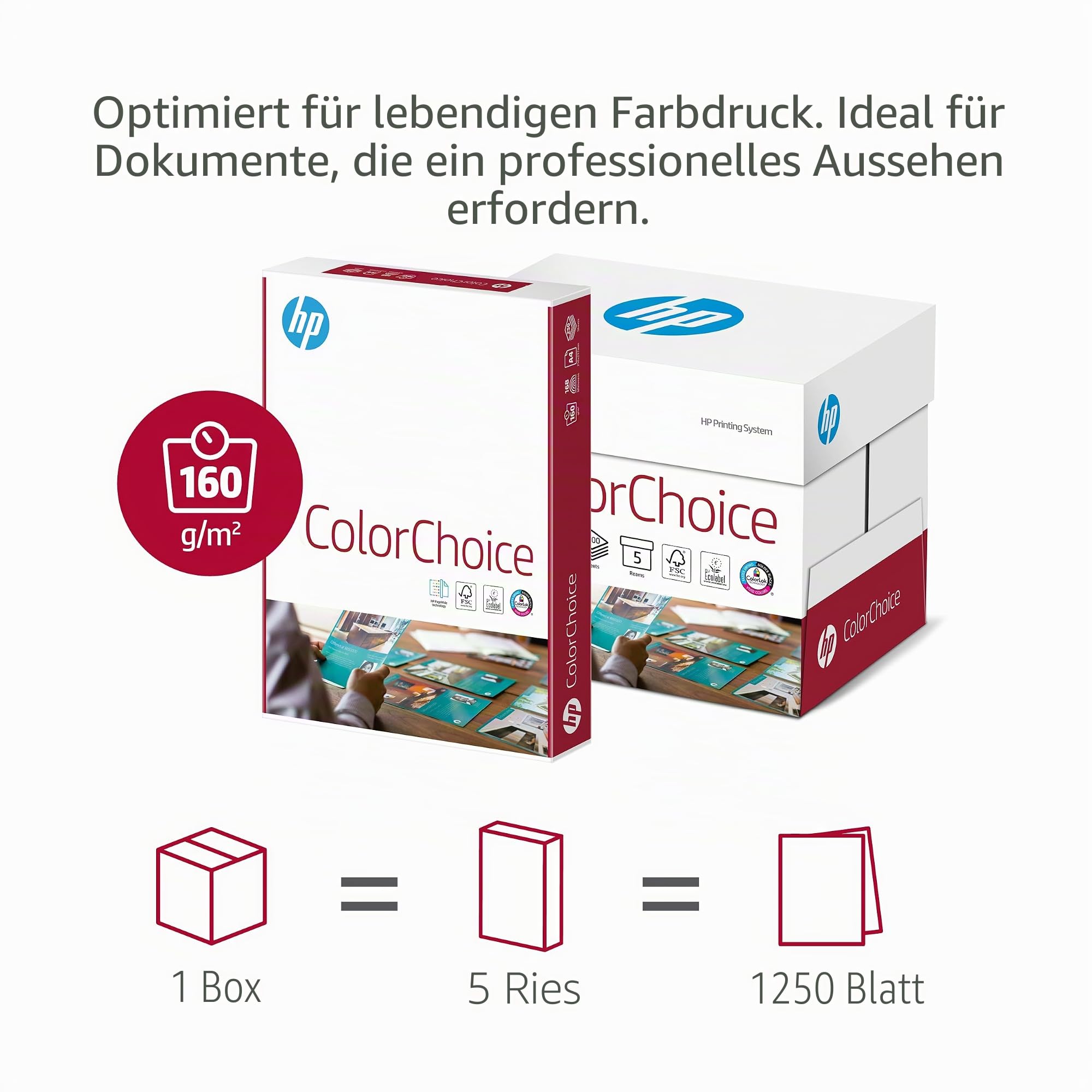 Hewlett-Packard Colour Laser Papier (DIN A3, 160 g/m²)