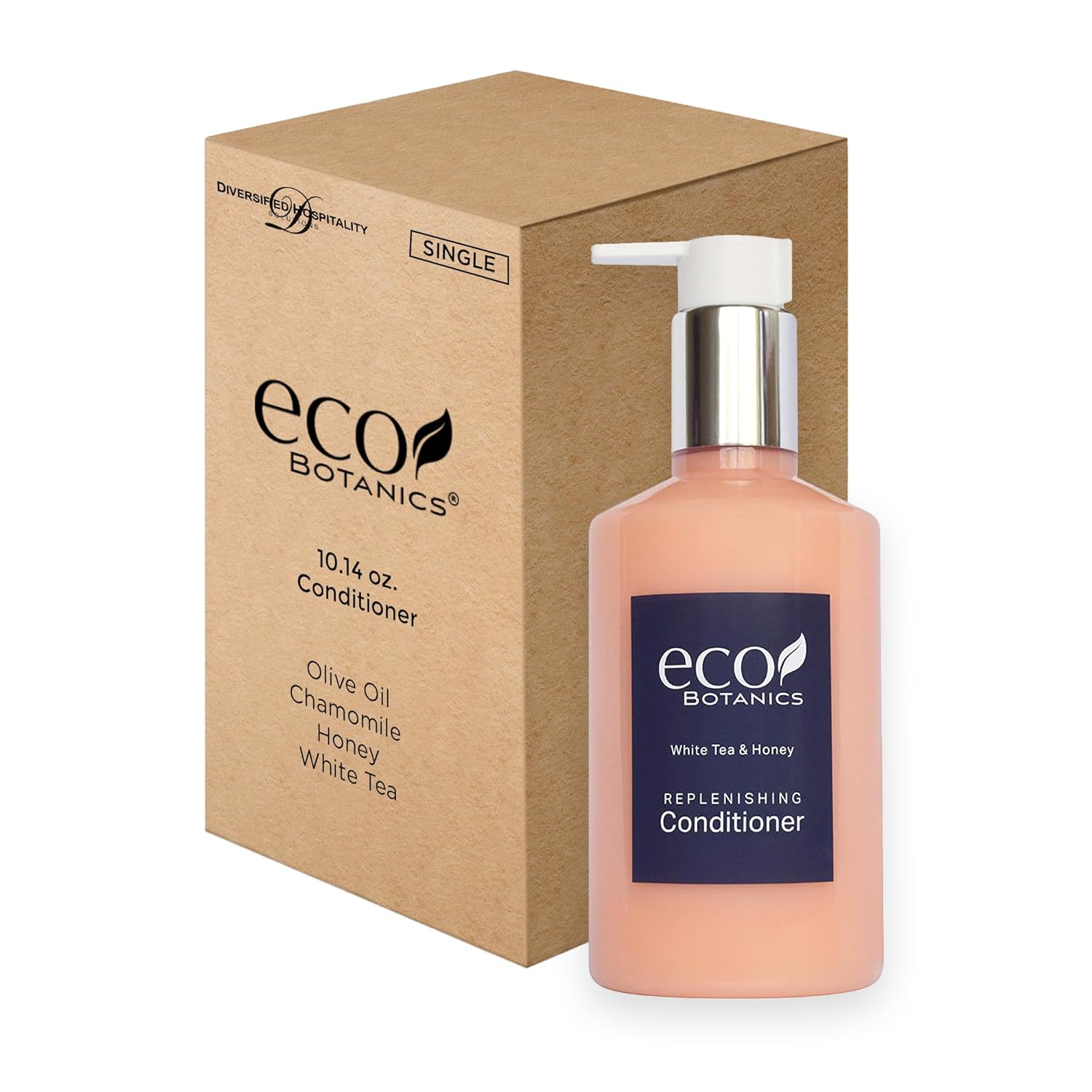 Terra Pure | Eco Botanics Shampoo and Conditioner, White Tea and Honey Retail Size Hotel Amenities, 10.14 oz. (Single)