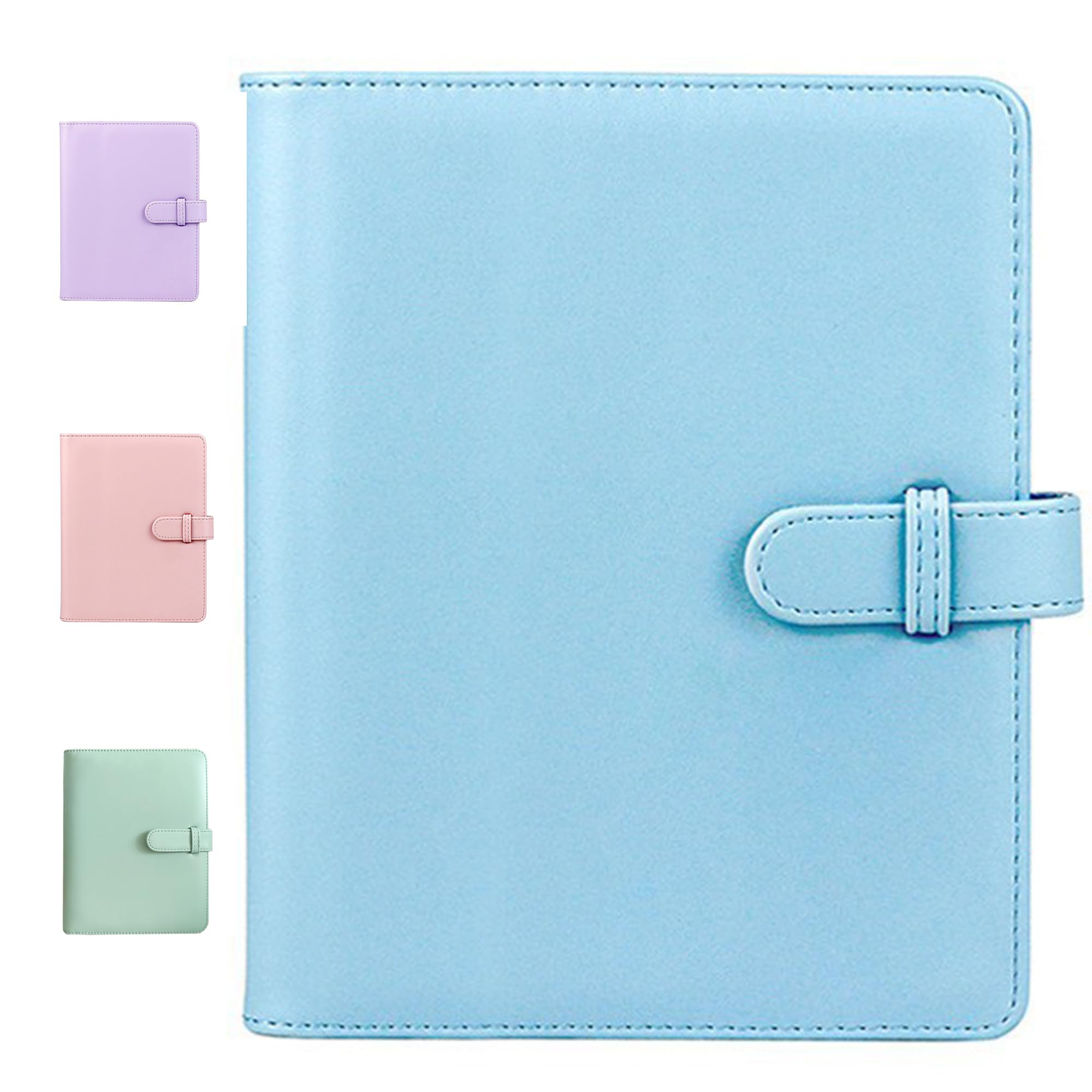 256 Pockets Mini Photo Album, Portable & PU Leather Photo Album Book, Photocard Holder for Fujifilm Instax Mini Series & Polaroid Snap/PIC-300/SocialMatic/Zip, fits 54x86mm (2.1"x3.4") photos (Blue)