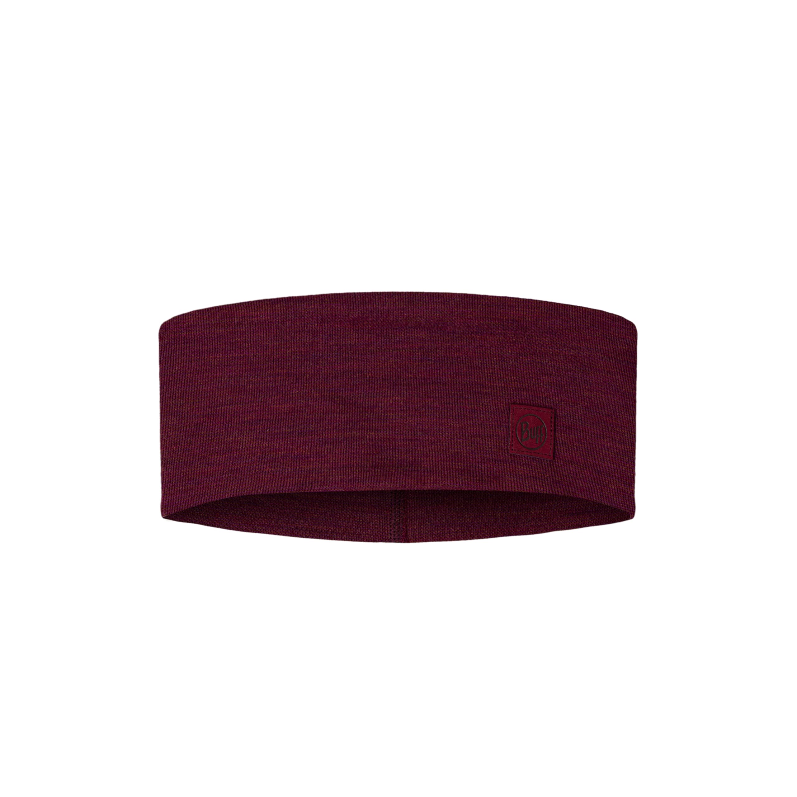 Buff®| Merino Wide Headband Man Woman Adult, Multifunctional Scarf, 100% Merino Wool, Trekking, Outdoor, Sustainable, Thick, One Size, Red