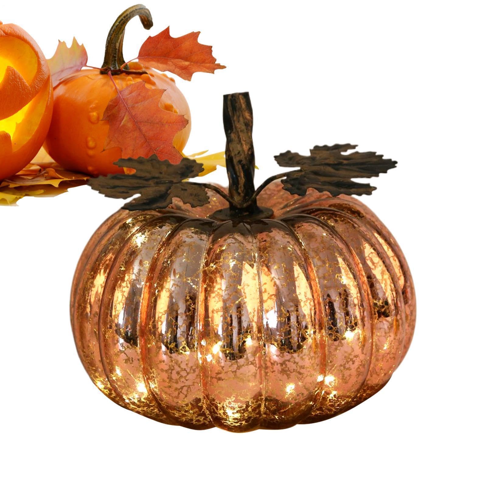 Halloween Decorazione Autunnale Per Il Ringraziamento In Vetro Con Timer