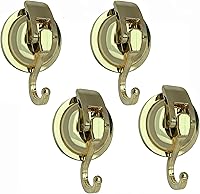 Vista 18 de Ganchos con ventosa, vidrio resistente, reutilizable, sin perforaciones, para bata de baño y guirnalda (plata, paquete de 4)