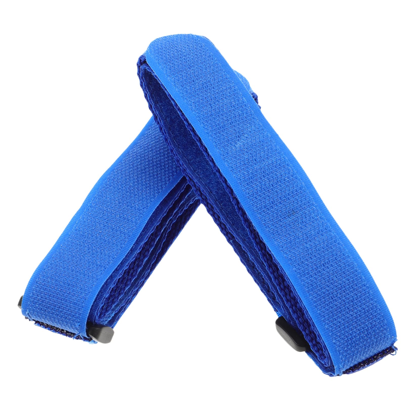 Mikikit 2 Pcs Adjustable Wheel Stabilizer Straps for Bicycles Antislip Bike Rack Straps with Hook Loop Durable Tensioning Belts for Secure Transporting of Bikes Blue