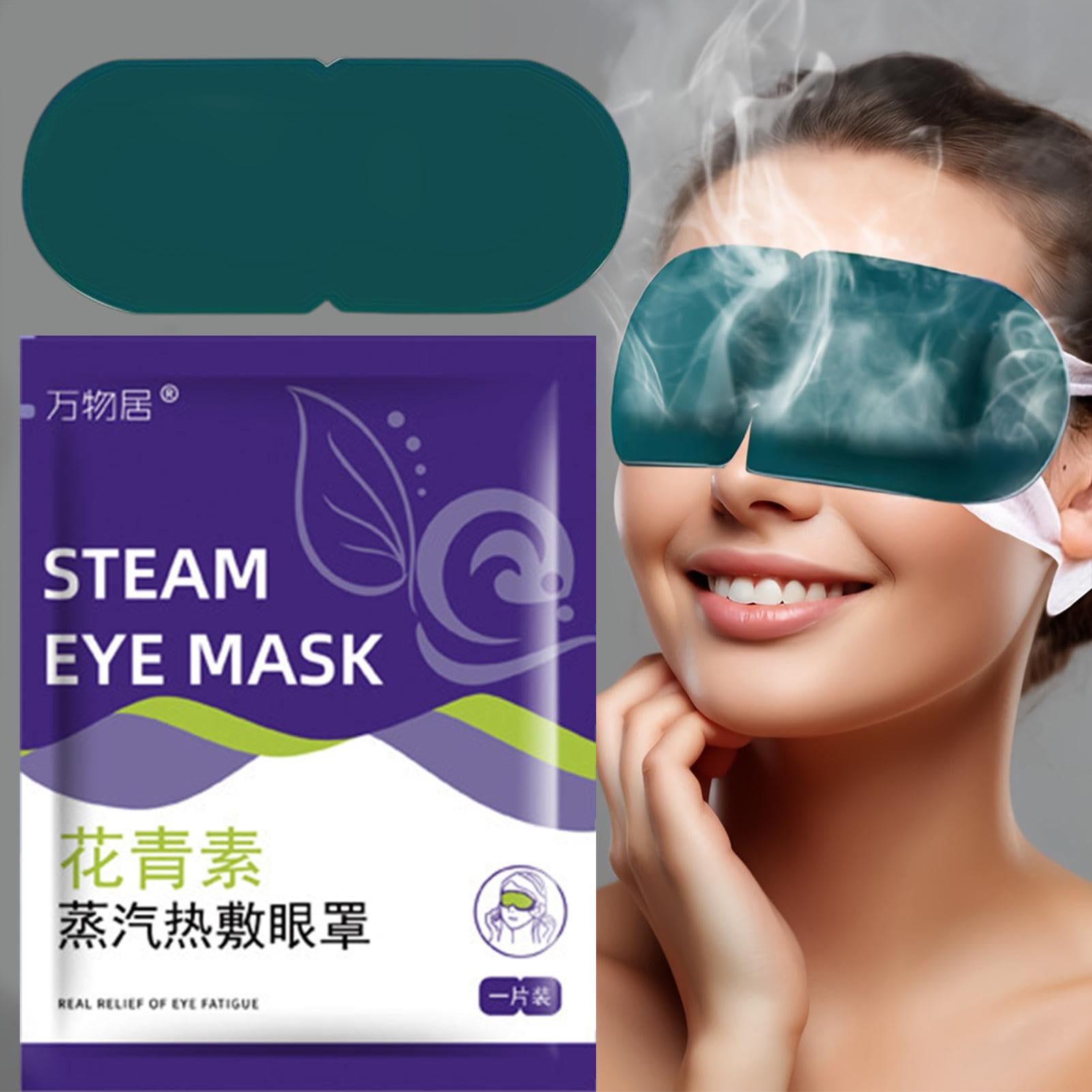 Stoommasker voor de ogen, slimme warme en koude siliconen oogmasker met sereniteit