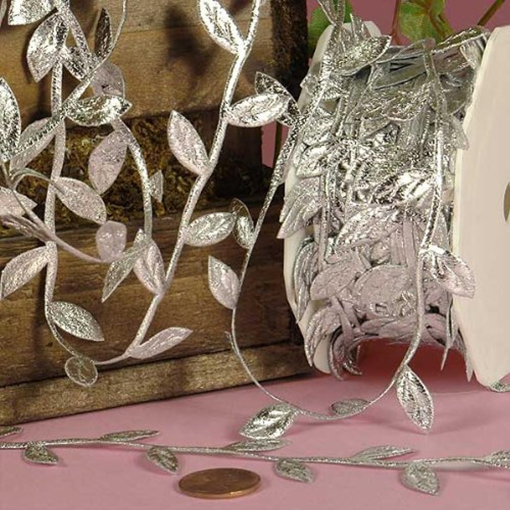 Silver Leaf Cord 1 1/4 X 10 Yards