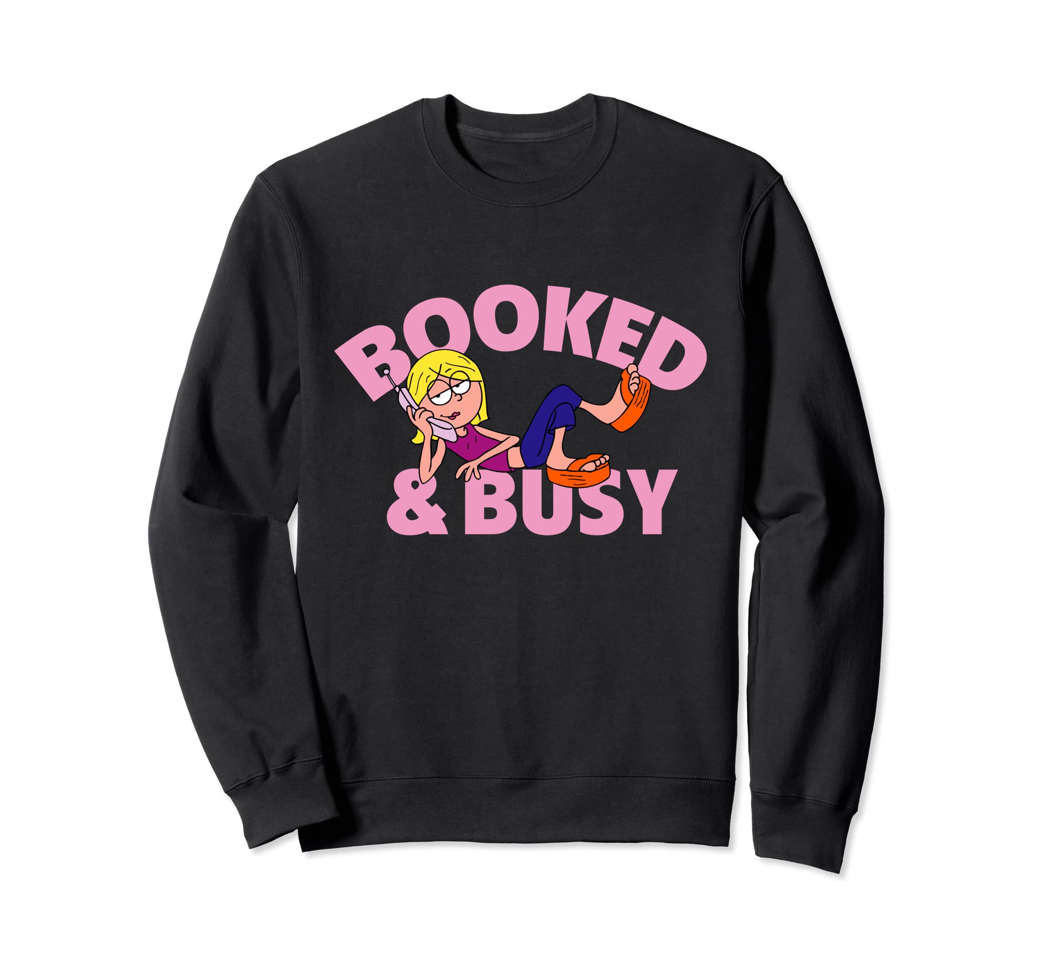 Disney Channel Lizzie McGuire Animated Lizzie Booked & Busy Sweatshirt