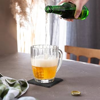 Lot De 10 Dessous De Verres En Ardoise Grise Naturelle - Résistants à La Chaleur, Polyvalents Avec Support En Bambou - Parfaits Pour Boissons Chaudes Et Bières