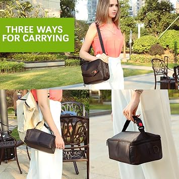 Portable Oven, 12V Car Food Warmer Portable Personal Mini Oven Electric Heated Lunch Box for Meals Reheating & Raw Food Cooking for Road Trip/Camping/Picnic/Family Gathering(Black)