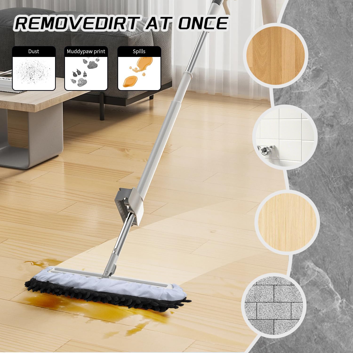 Mop Slippers Socks Floor Cleaning