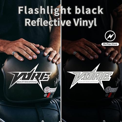 Miniatura 2 de AHIJOY Vinilo reflectante adhesivo permanente de 12 pulgadas x 5 pies, vinilo adhesivo amarillo para tazas, manualidades, letreros, álbumes de