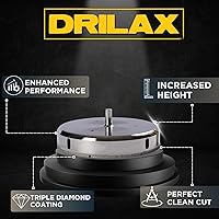 Vista 2 de Drilax Broca de sierra de diamante de 5 pulgadas para azulejos de porcelana, granito, vidrio y cerámica, cortador de núcleo de acero resistente