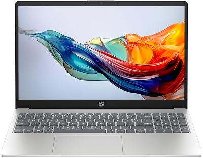 HP 15-fc1009nsx – Ordenador portátil 15,6″ FHD (1920×1080), AMD Ryzen 5 | 16GB RAM, 512GB SSD, FreeDOS 3.0, QWERTY Español, Plata, Sin Cargador Incluido