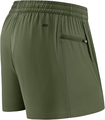 MIER 3 Inch Running Shorts for Men Quick Dry Athletic Gym Workout