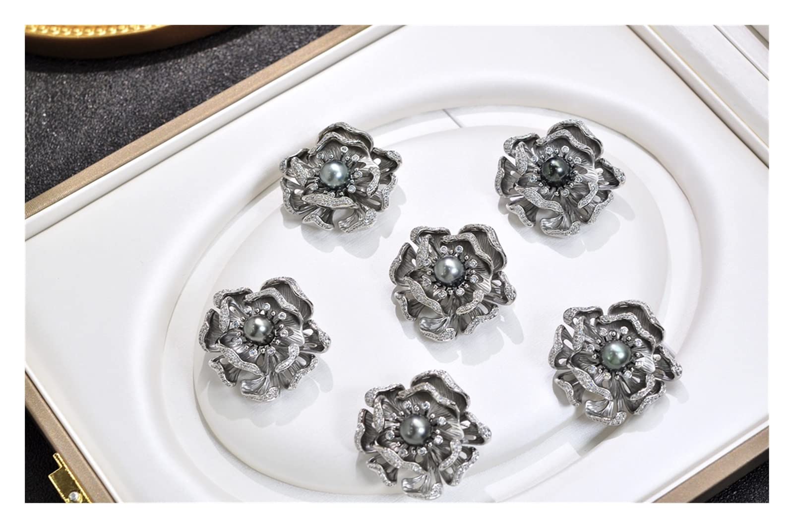 Broche de Perlas Naturales de 8-9 Mm para Mujer, cumpleaños, Broche de Perlas, joyería Exquisita con Broche de Relleno de Oro