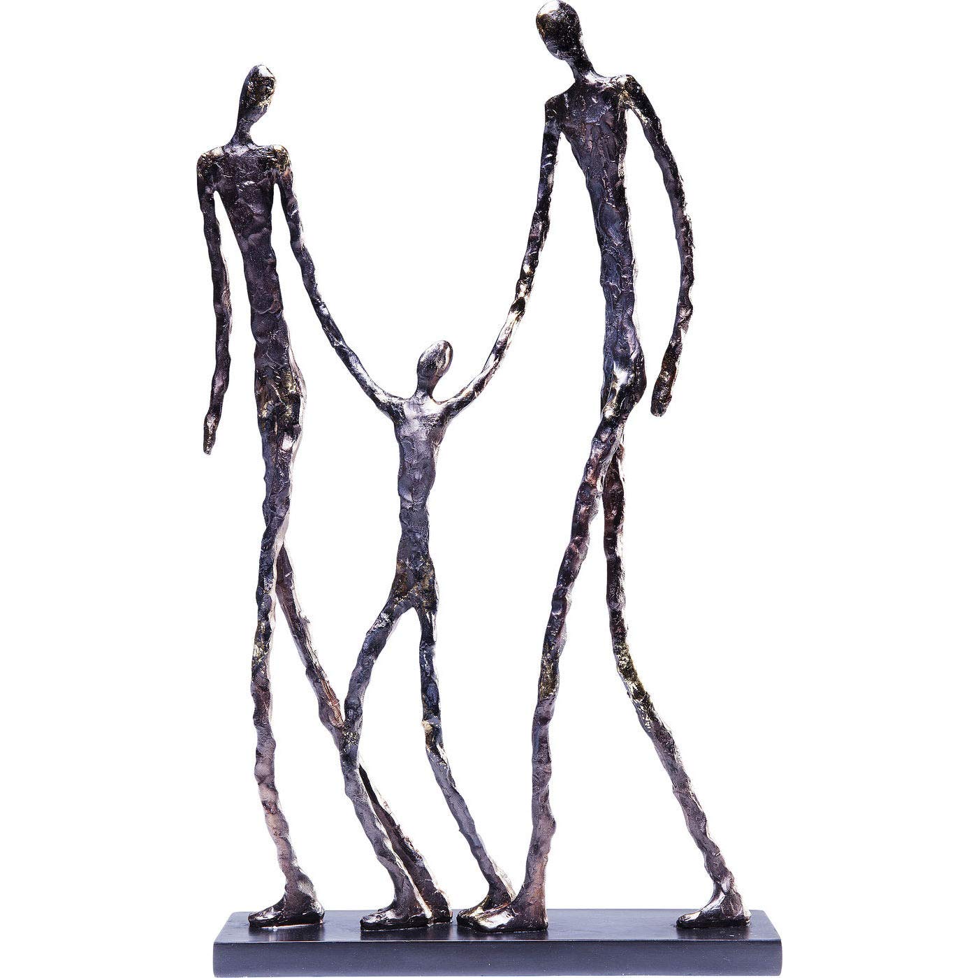 Kare Design figura decorativa Elements Happy Family, bronco, accesorio, escultura, decoración de estantería, arte moderno, 47x31x8cm | Estable, para el salón, versátil combinable