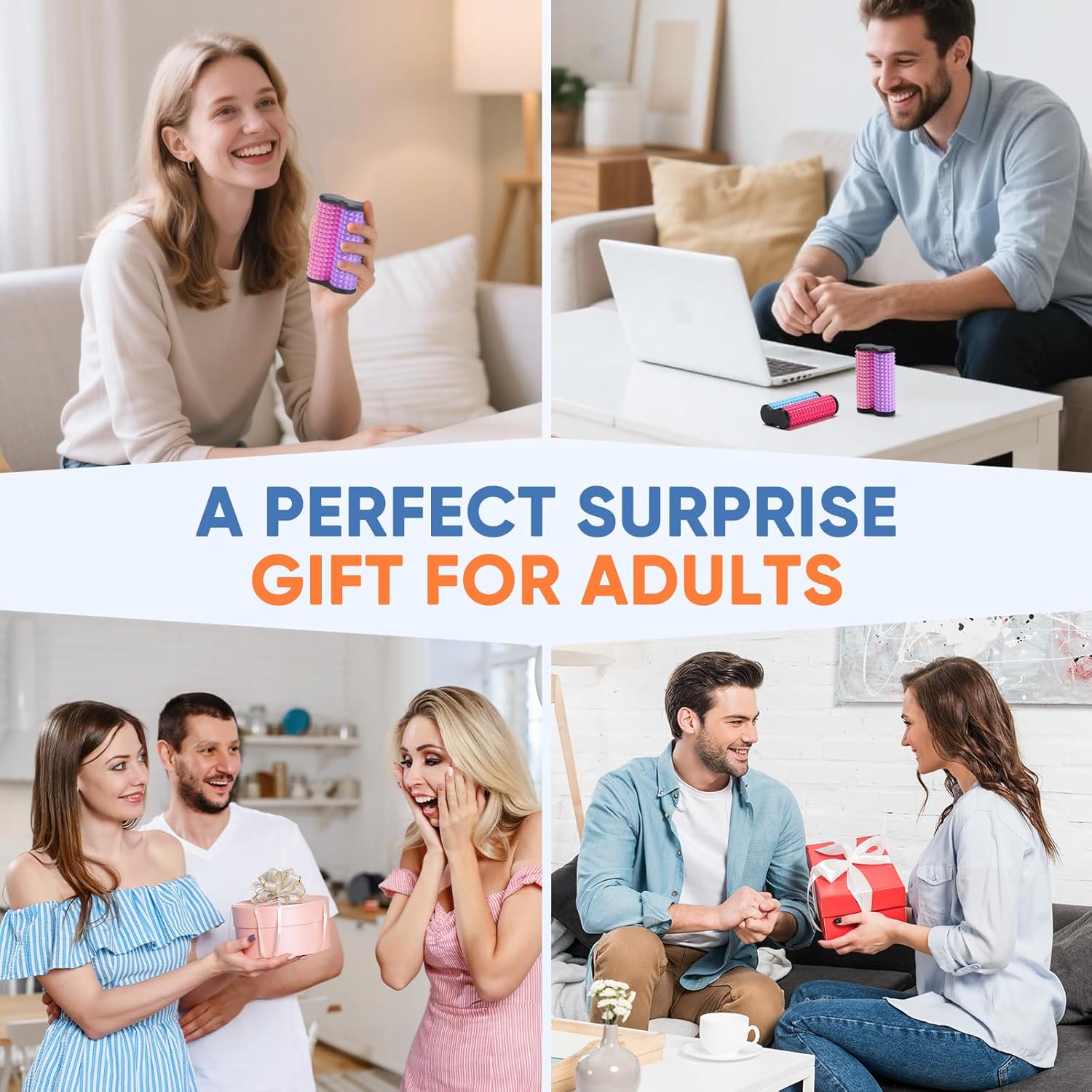 Little Ouchies フィジェット 3Dプリントキーチェーン 感覚玩具 スピニング フィジェットトイ スパイキー グリピー