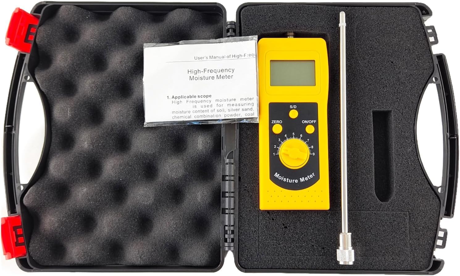 Coal Powder Moisture Meter Tester Analyzer Coal Slag Moisture Meter Chemical Powder Moisture Meter with Measuring Range 0 to 90.0%