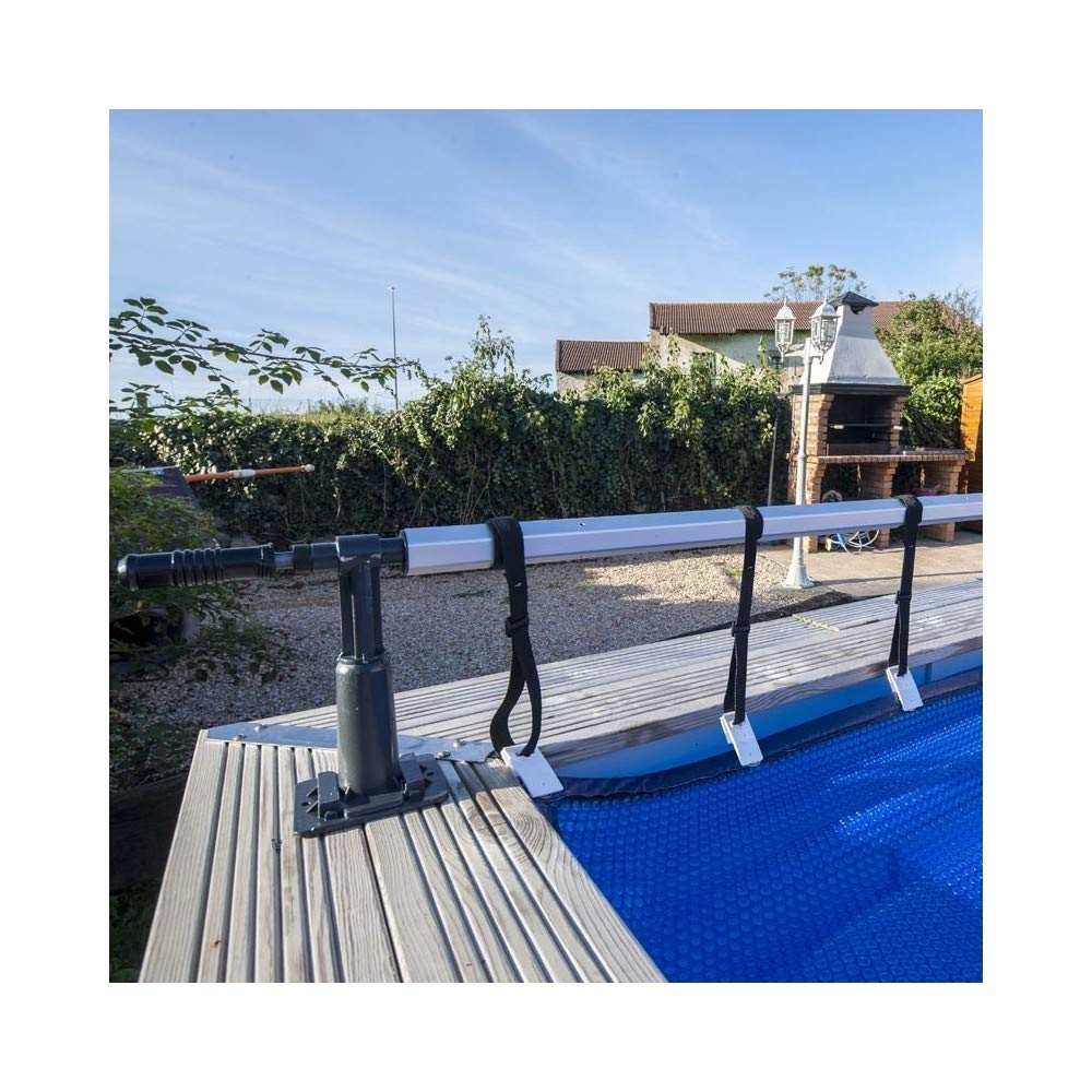 Gre CRP58 - Teleskopischer Aufroller für aufgestellte Pools, maximale Breite 5,80 m, Aluminium