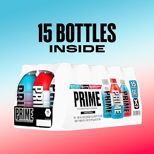 Miniatura 7 de PRIME HYDRATION Variedad - Blue Freeze, Cherry Freeze, bebidas deportivas ICE POP, electrolitos mejorados para una hidratación definitiva, 250 mg de