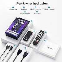 Vista 9 de GREVA Android TV Stick 4K Ultra HD Streaming Device, 2025 Latest Android 14.0 TV Stick with Voice Assistant Remote Control, RK3518 2GB 16GB 2.4G/5G