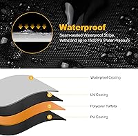 Vista 3 de Cubierta ATV impermeable de NEVERLAND resistente para todo tipo de clima, cubierta para cuatrimoto de 4 ruedas, cubierta para quad, protección UV