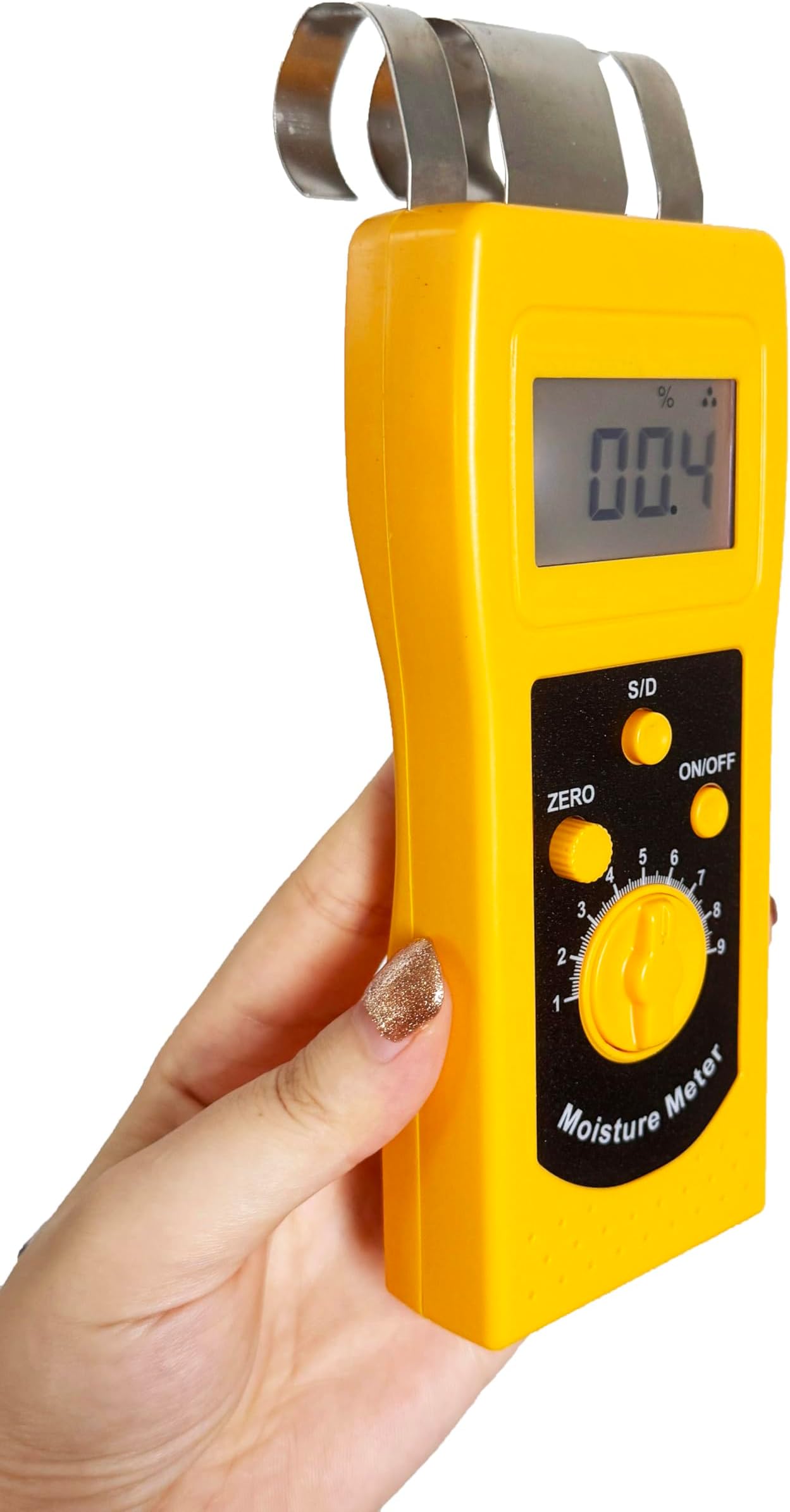 Cardboard Moisture Tester Digital Paper Moisture Meter Analyzer For Corrugated Paper,Cartons,Paper Rolls,Etc Moisture Measurement With Measuring Range 0 to 98% Resolution 0.1/0.01