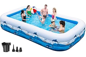 Gigantic Inflatable Family Pool with Pump