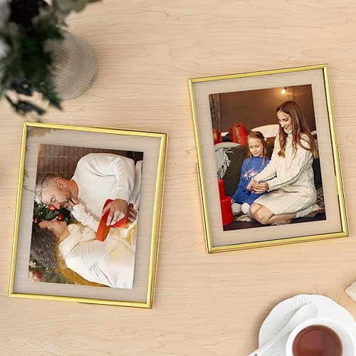 Miniatura 4 de Marco flotante de 8 x 10 pulgadas (horizontal), portarretratos negro con capacidad para fotos de 8 x 10 pulgadas, 6 x 8 pulgadas, 5 x 7 pulgadas