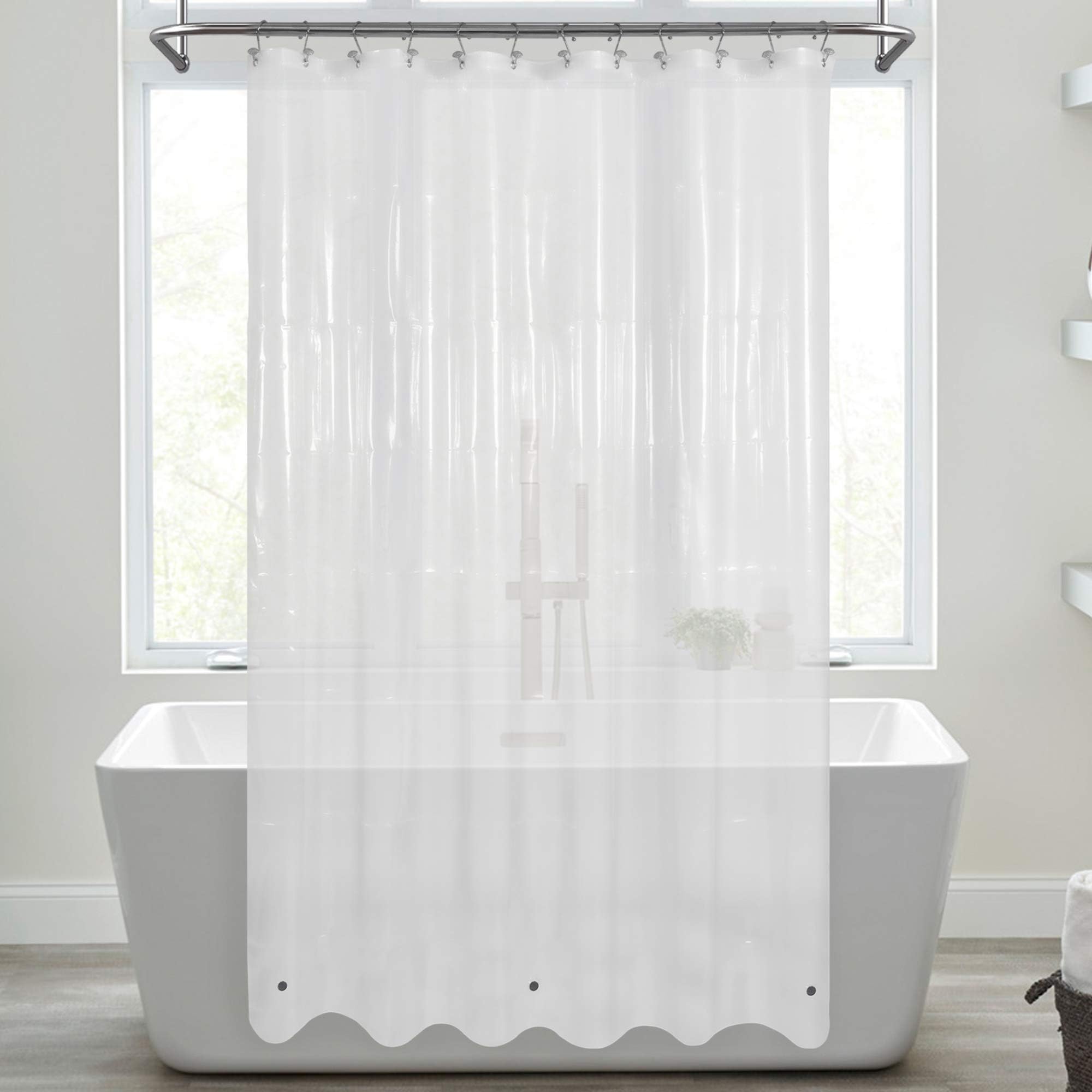 Amazon.com: Bath Bliss PVC Heavy Weight Shower Curtain Liner | 4G | 70 ...