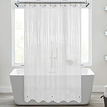 Mrs Awesome Shower Curtain Liner with Magnets, 72x72 Frosted PEVA Plastic Shower Curtain for Bathroom, Lightweight & Waterproof, 72 x 72, Frost