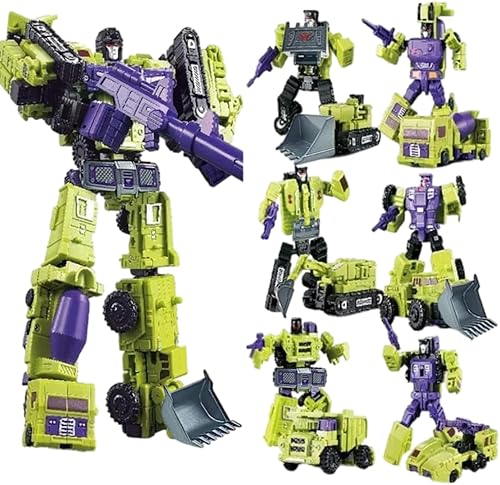 Deformación GT Engineering Devastator Combiner 6 en 1 Aleación Metal Juguete Figura de Acción Coche Camión Modelo 11ln