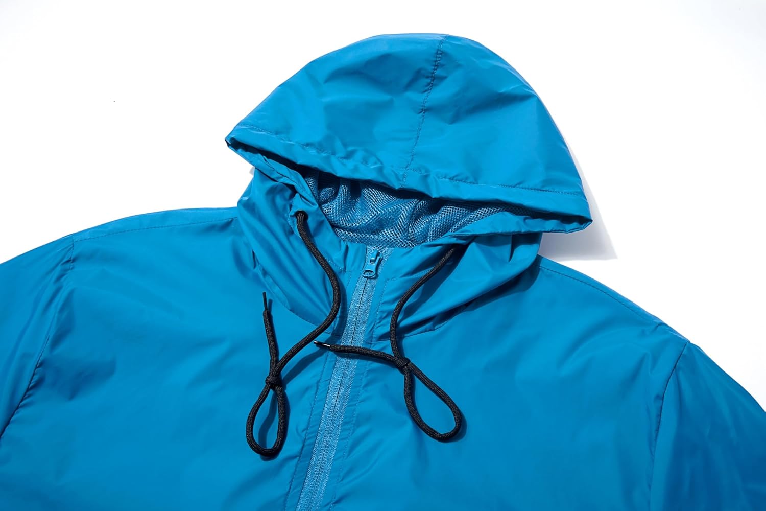Men's Lightweight Windbreaker Jackets Outdoor Hooded Pocket Raincoat Jacket - Image 3